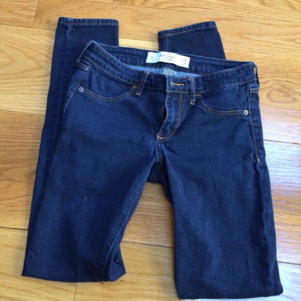 Dark wash Abercrombie and Fitch jeans