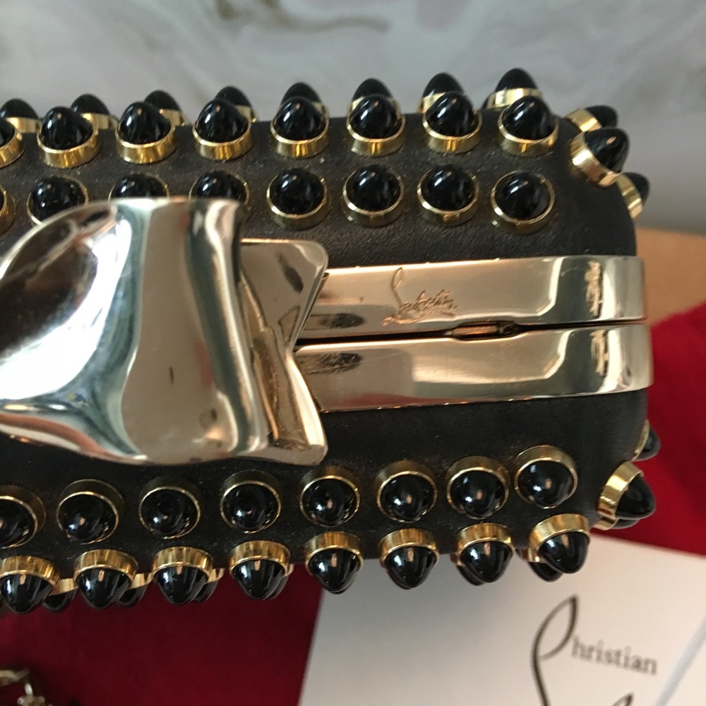 $1895 Christian Louboutin Fiocco Cabo Box Clutch - Picture 3 of 8