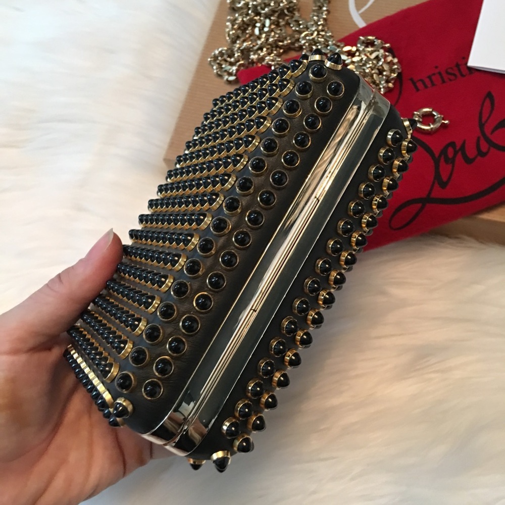 $1895 Christian Louboutin Fiocco Cabo Box Clutch - Picture 5 of 8