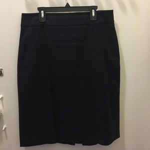Navy pencil skirt