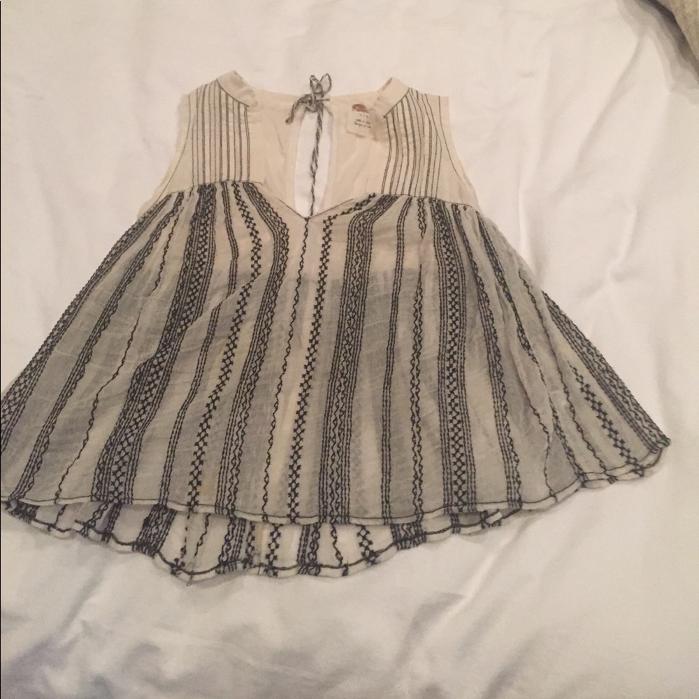 Free people open back top! Worn one time.  Small.