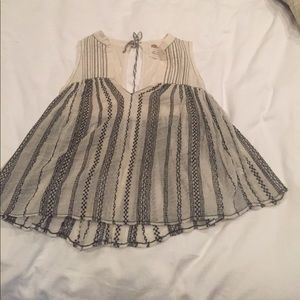 Free people open back top! Worn one time.  Small.