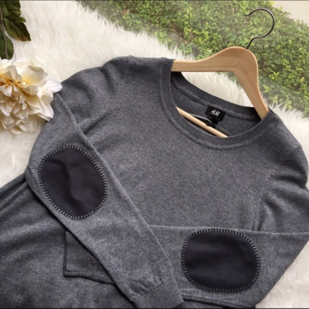 H&M elbow patch sweater