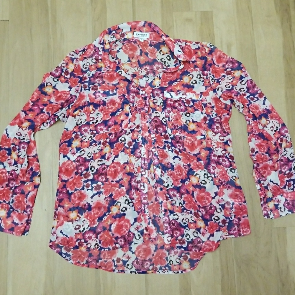 Express Floral Shirt