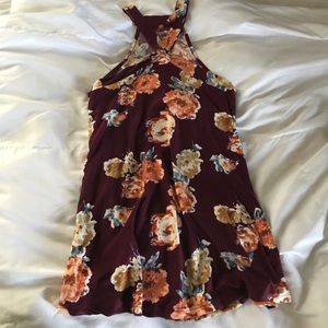 NWOT Criss-Cross Flowered Tank