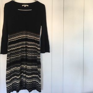 Long warm cone sleeve dress sweater!