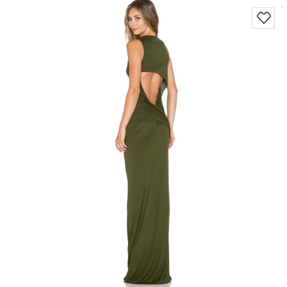 Haute hippie cut out back maxi dress