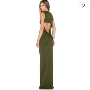 Haute hippie cut out back maxi dress