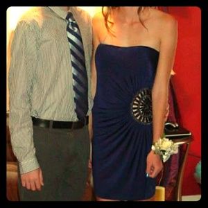 Cutout Navy Minidress