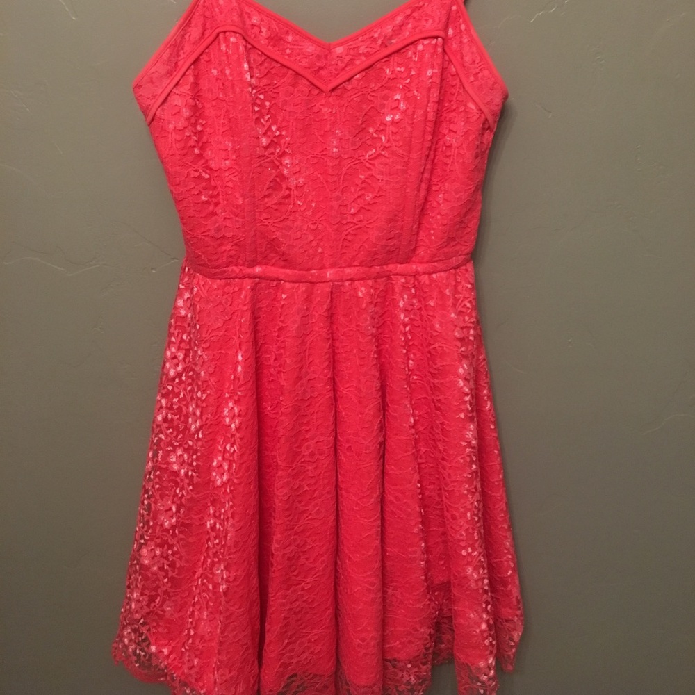 Delia's Coral Lace Dress