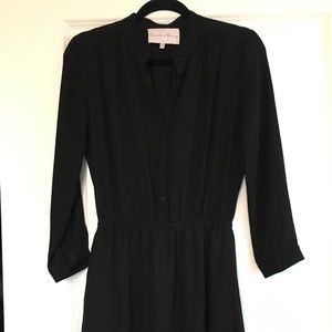 NWOT Charles Henry shirt dress in black xs