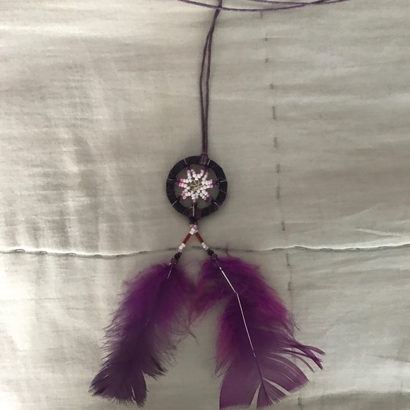 Beautiful Mini Purple Dream Catcher - Picture 3 of 3