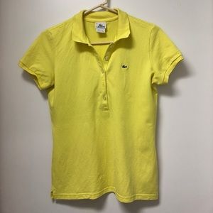 Yellow Lacoste polo