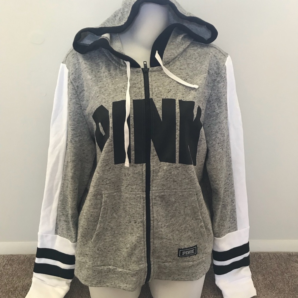 Victoria’s Secret Pink zip hoodie jacket sz Large