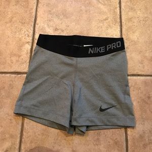 grey nike pros