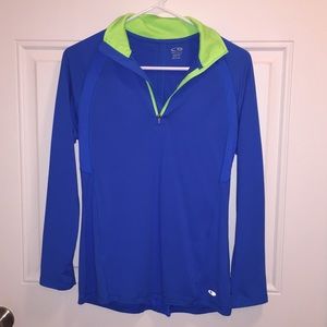 Blue Quarter Zip C9 top