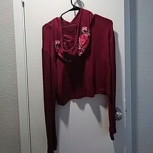 Crop top hoodie