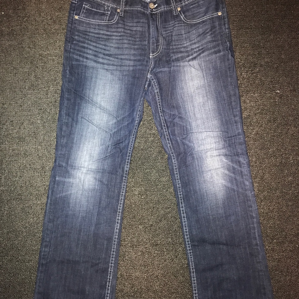 Reclaim Straightleg Dark Wash Denim 33R