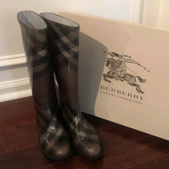Burberry Coverdale check rain boots 38 - Picture 3 of 3
