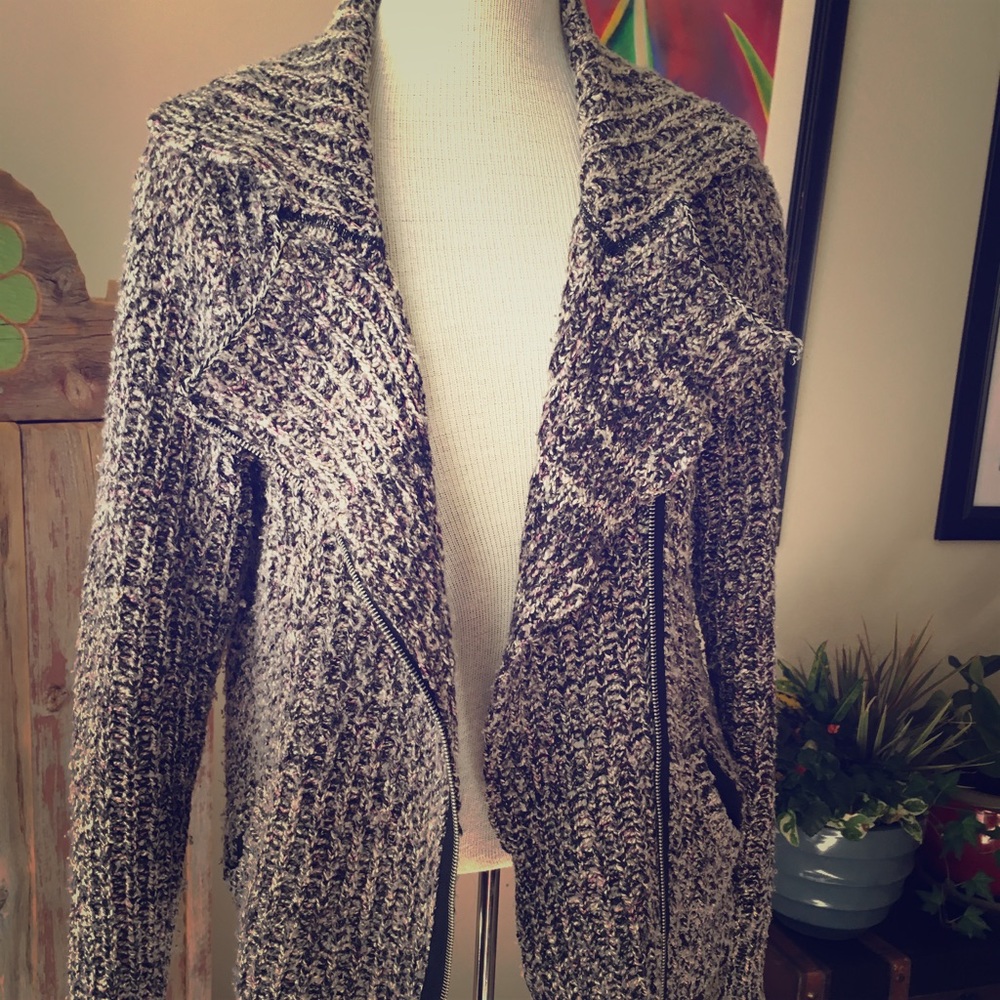 Free People chunky Moto Sweater size medium