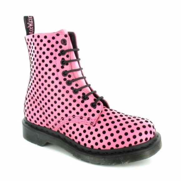 polka dot doc martens