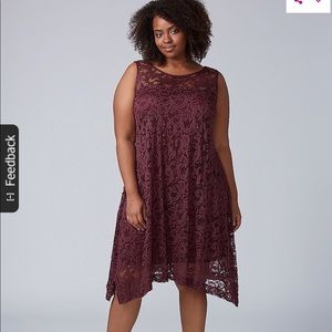 Sleeveless Lace Swing Dress