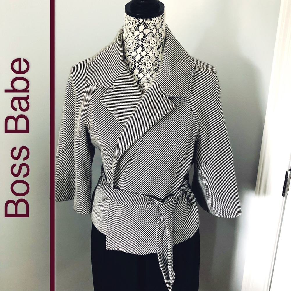 Vintage Style Wrap Blazer