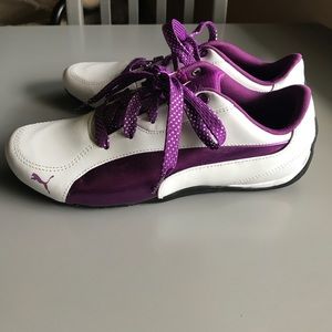 NWOT Puma Sneakers White & Purple