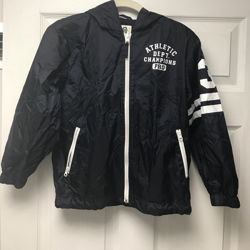 Children’s Place • Navy & White Rain Jacket •