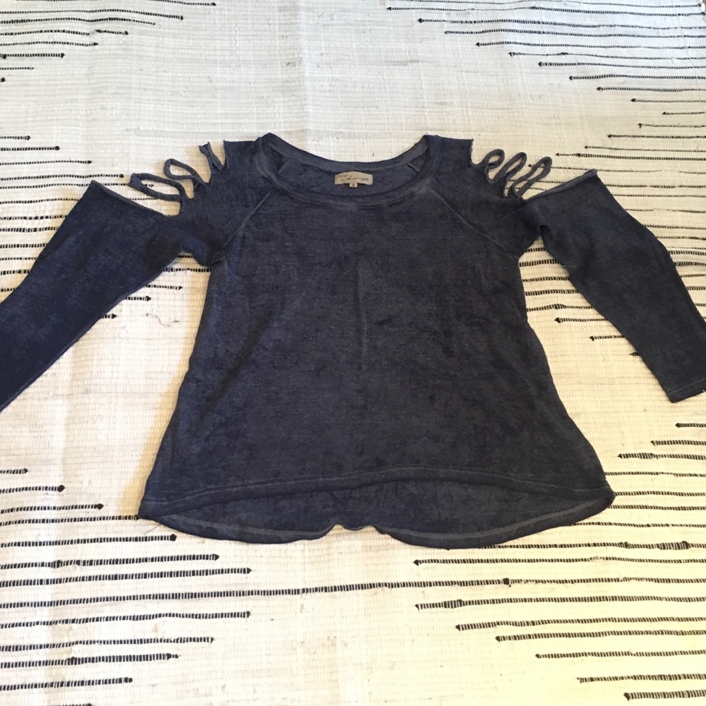 Navy blue soft fashionable sweater. Barely worn