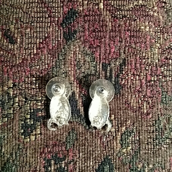 Striped cat earrings - Picture 2 of 3