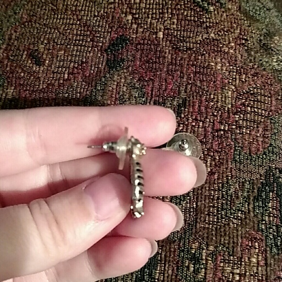 Striped cat earrings - Picture 3 of 3