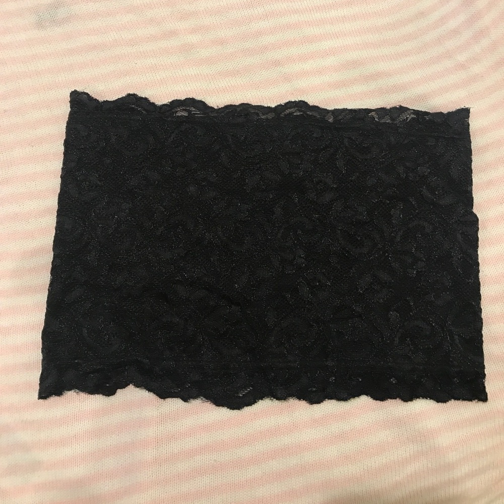 A Black and a white Lace Bandeau