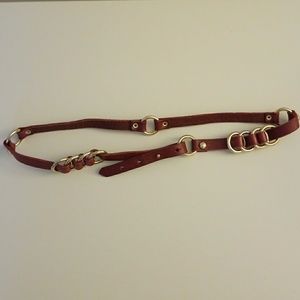 Maroon belt fist waist xs/s