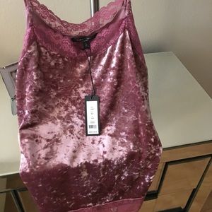 Velvet pink top Romeo and Juliet brand from Sax5th