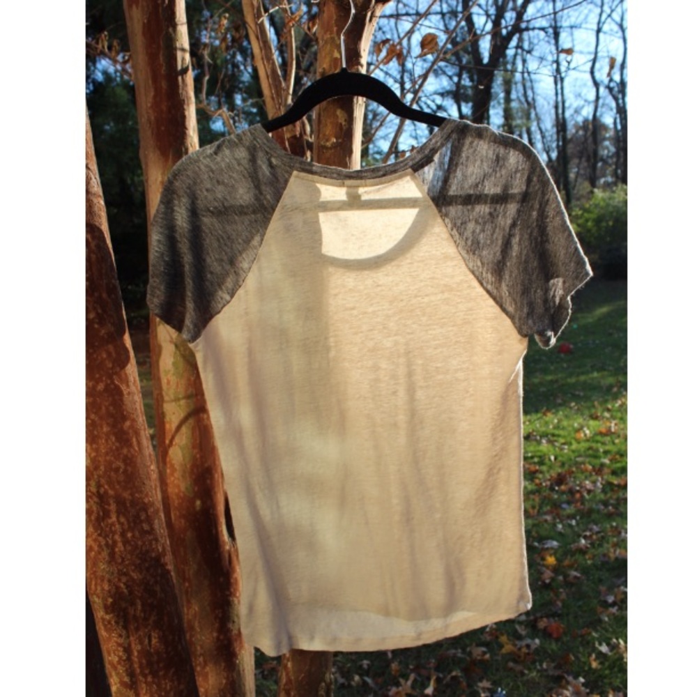 J. Crew "Amour" Linen Baseball Tee - Picture 5 of 8