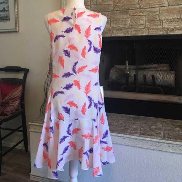 CeCe by Cynthia Steffe Delaney feather print dress - Picture 5 of 8