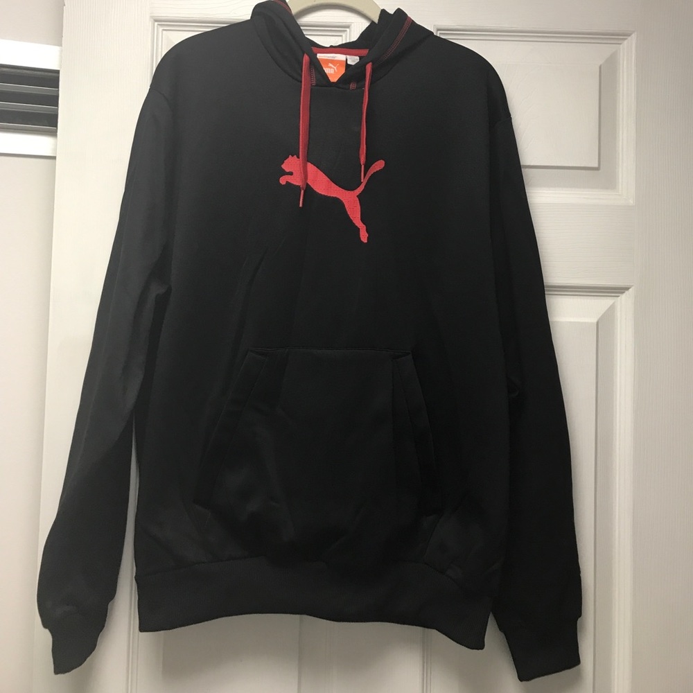 Puma • Black and Red Hoodie • Size M