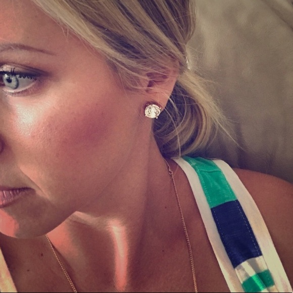 Kate Spade raspberry gemstone studs - Picture 6 of 7