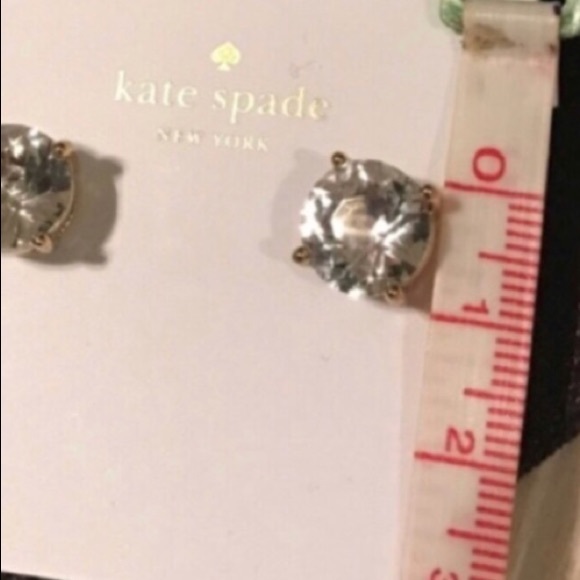 Kate Spade raspberry gemstone studs - Picture 7 of 7