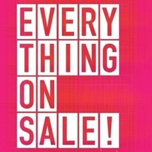 Everything is on Sale!!!