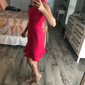 LOFT Dresses - Bright coral/pink tulip dress 🌷 LOFT Dresses - Bright coral/pink tulip dress 🌷