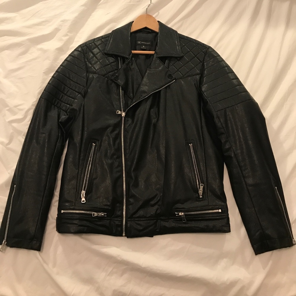 INC Faux Leather Motorcycle style jacket