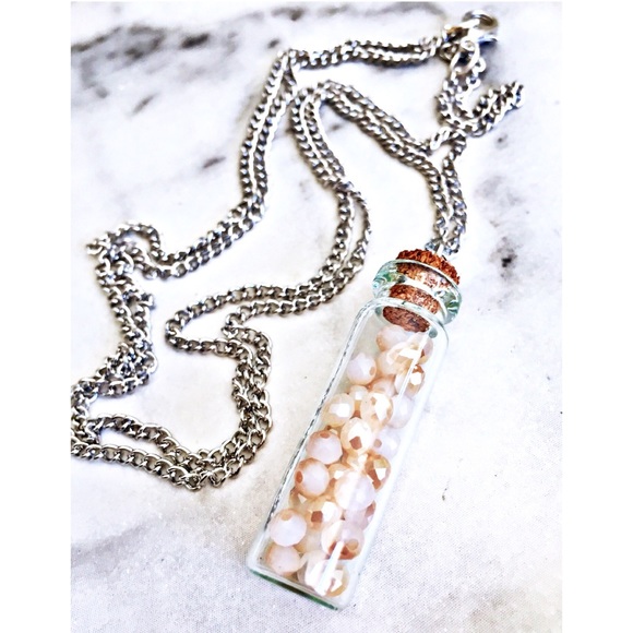 Whimsy Jewelry - Champagne Potion Bottle Necklace