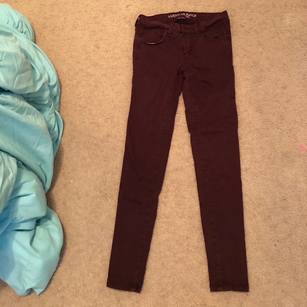 super cute purple American Eagle jeggings
