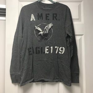 American Eagle • Gray Long Sleeve Tee • Size L