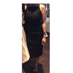 Black cocktail dress