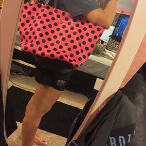 Pink & black Betsey Johnson purse