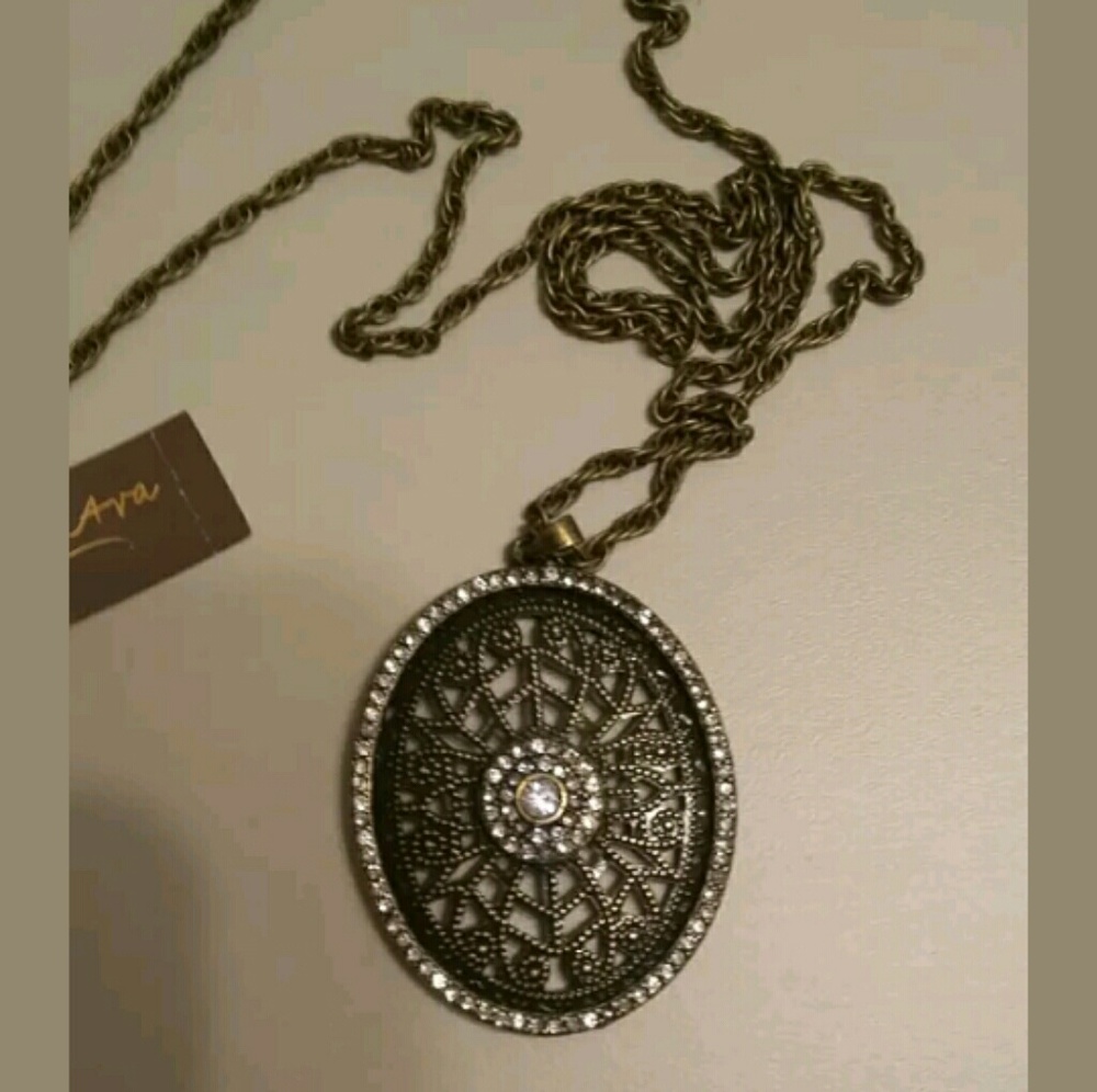 Antique Gold Sweater Chain