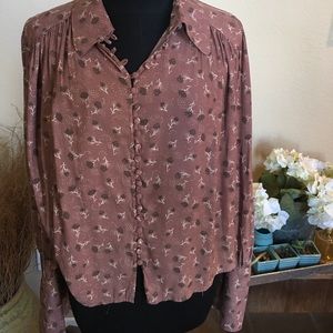 Free People Sz X-Small Bohemian Shirt
